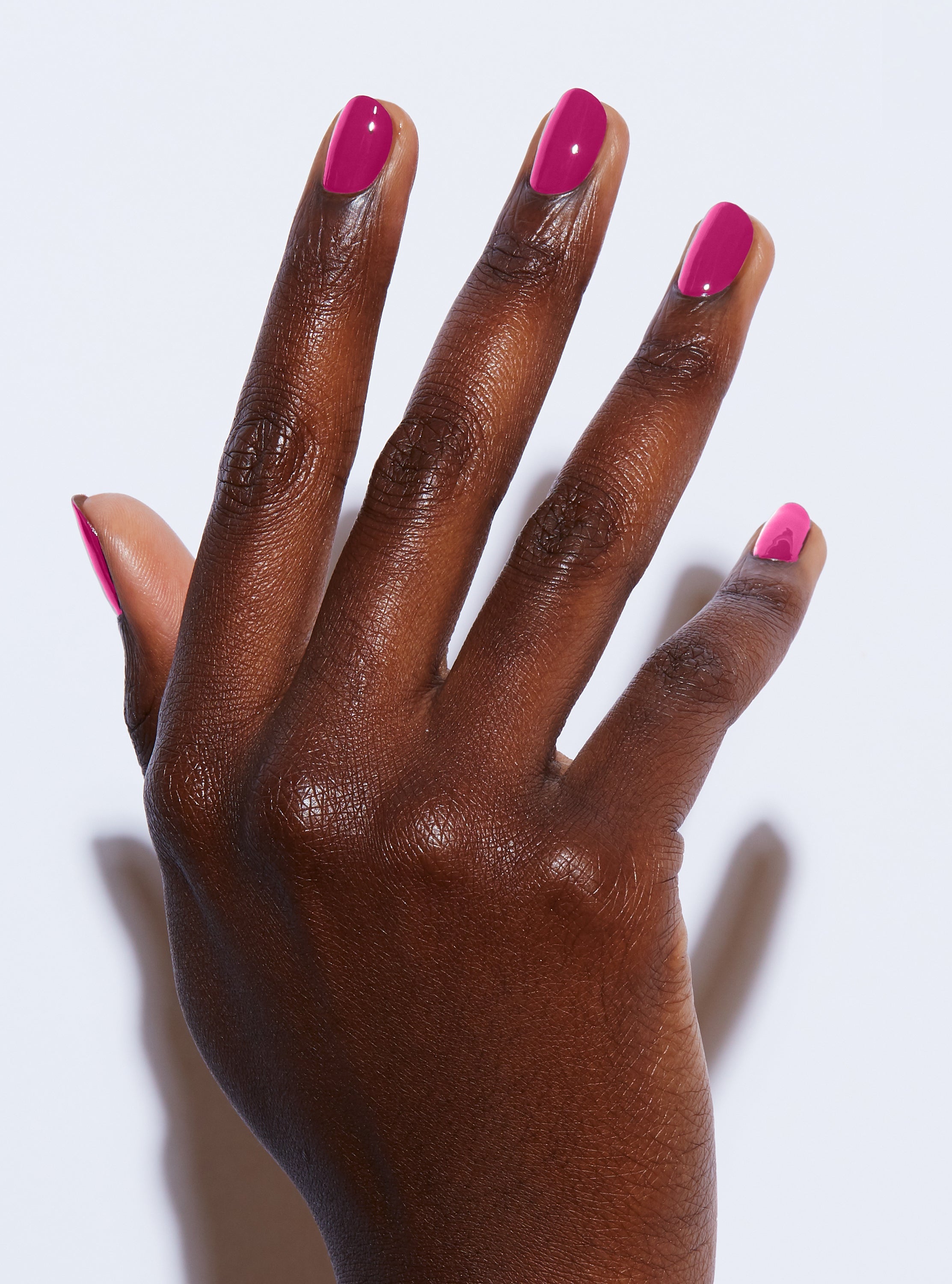 Berry red nail polish, 