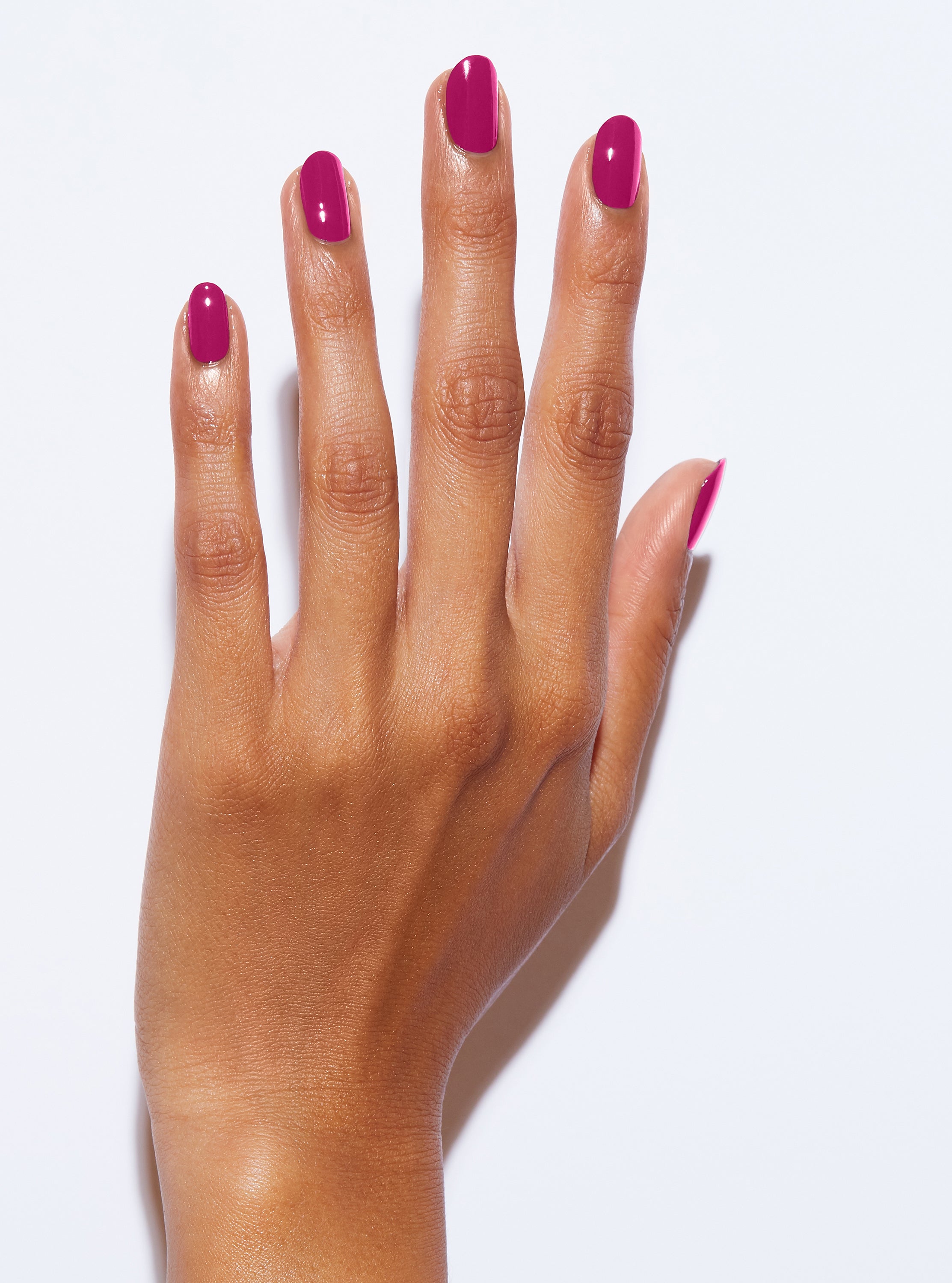 Berry red nail polish, 